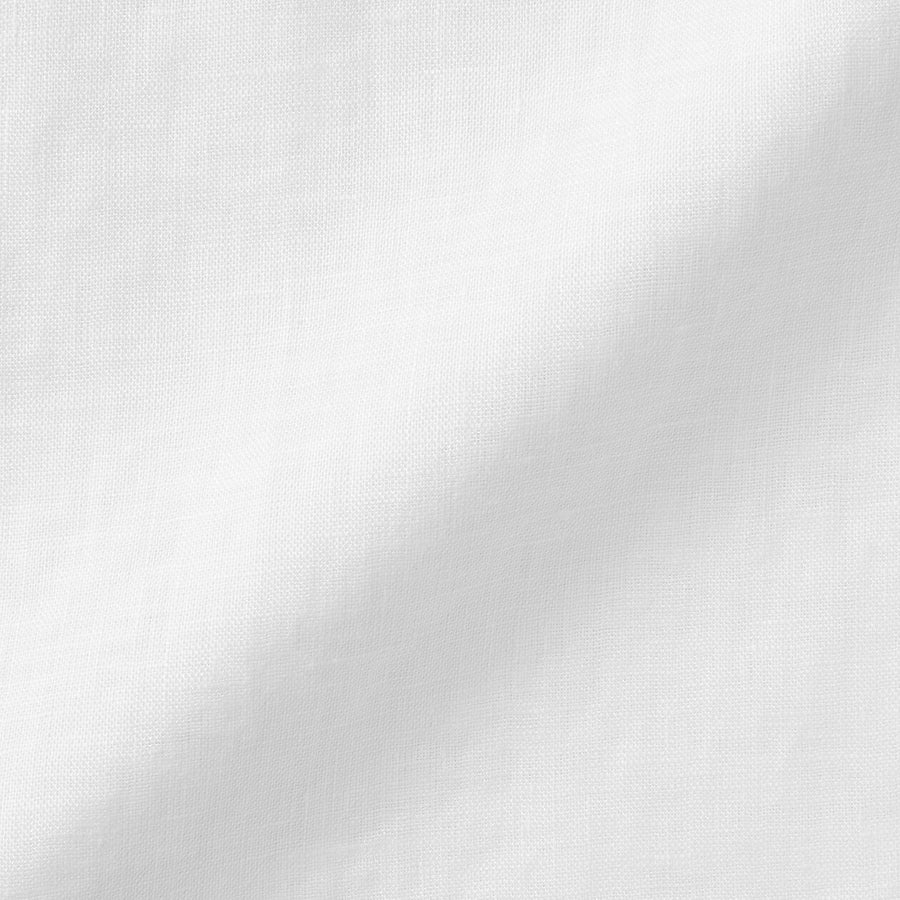 M's Washed linen S/Slv shirt WhiteXS