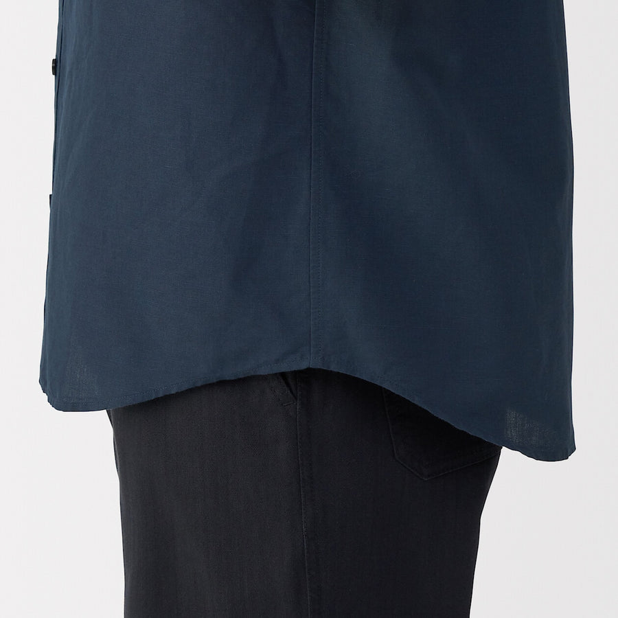 M's Hemp cotton S/Slv shirt WhiteXS
