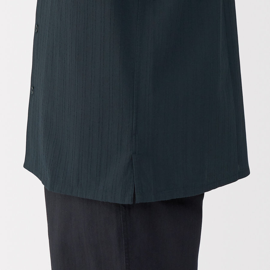 M's Dobby open collar S/Slv shirt WhiteXS