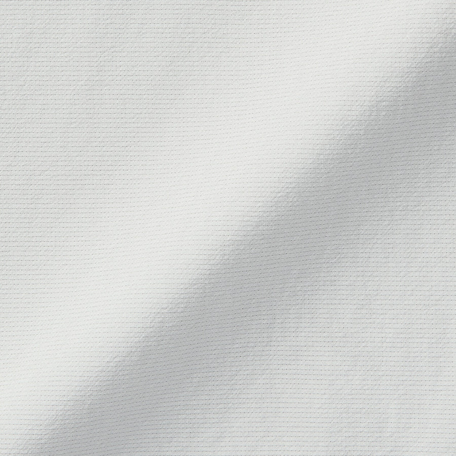 M's Breathable woven S/Slv polo shirt Light greyXS