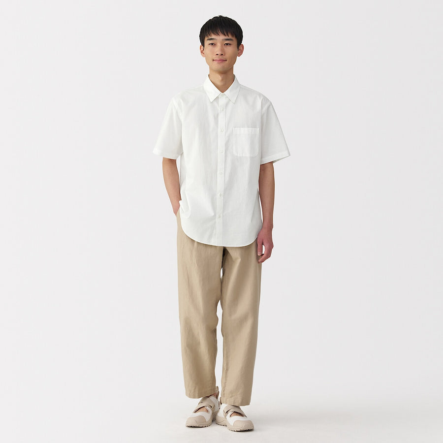 Washed Broadcloth Short Sleeve Shirt