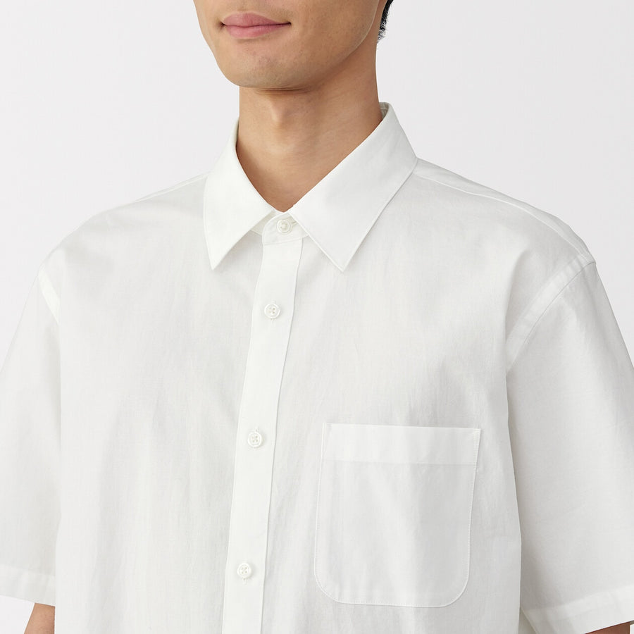 Washed Broadcloth Short Sleeve Shirt