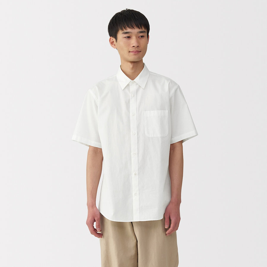 Washed Broadcloth Short Sleeve Shirt