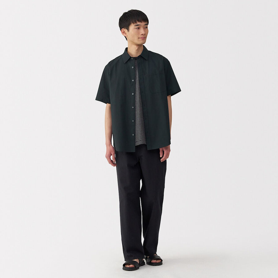 Washed Broadcloth Short Sleeve Shirt