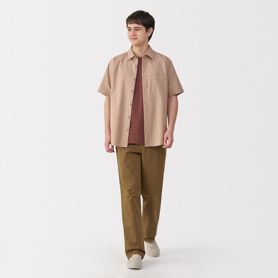 Washed Broadcloth Short Sleeve Shirt