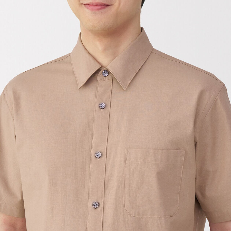 Washed Broadcloth Short Sleeve Shirt