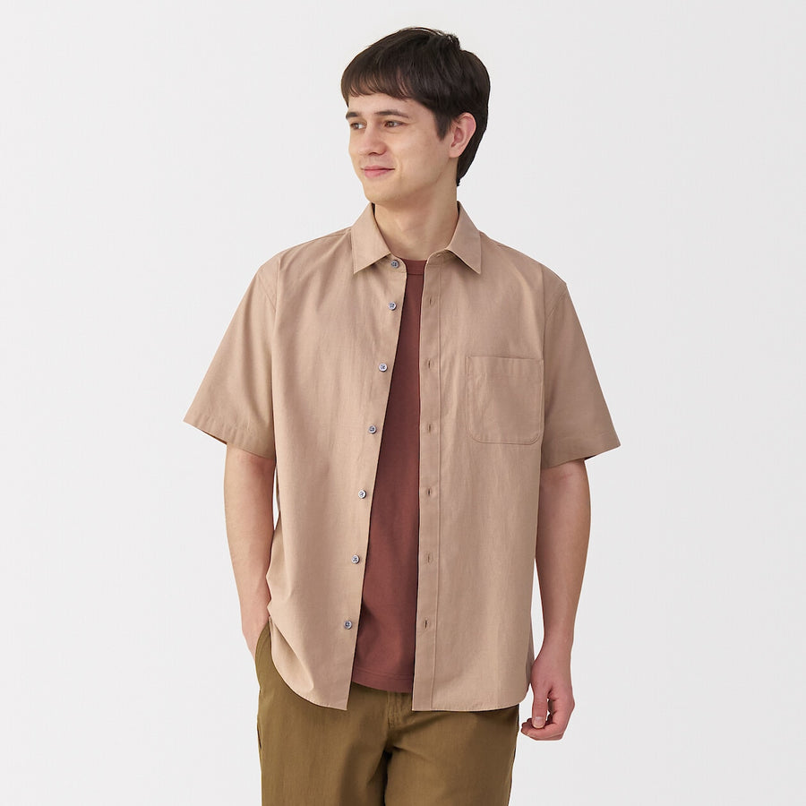 Washed Broadcloth Short Sleeve Shirt