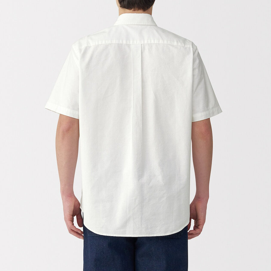 Washed Oxford Pullover Short Sleeve Shirt