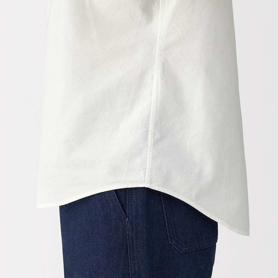 Washed Oxford Pullover Short Sleeve Shirt