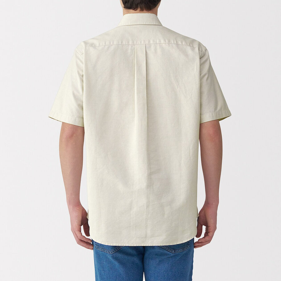Washed Oxford Pullover Short Sleeve Shirt