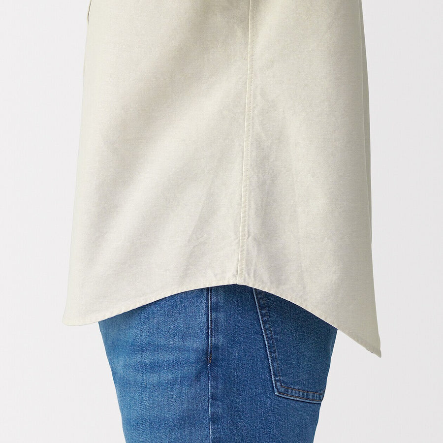 Washed Oxford Pullover Short Sleeve Shirt