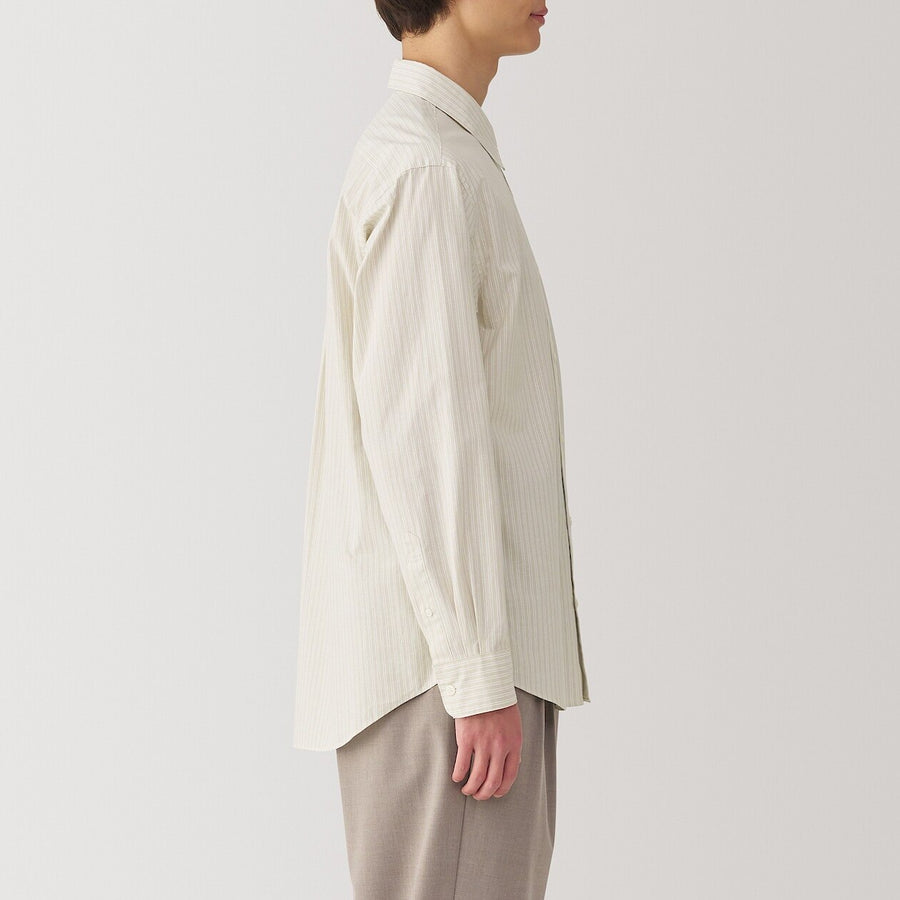 Washed Broadcloth 100% Cotton Long Sleeve Shirt