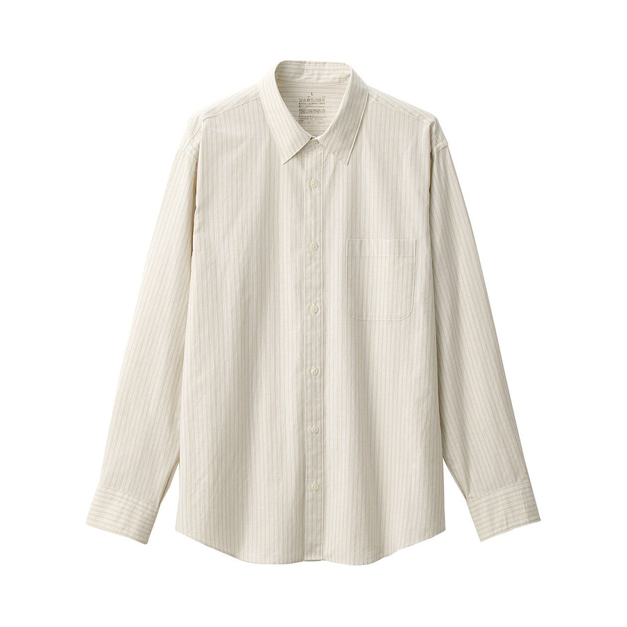 Washed Broadcloth 100% Cotton Long Sleeve Shirt
