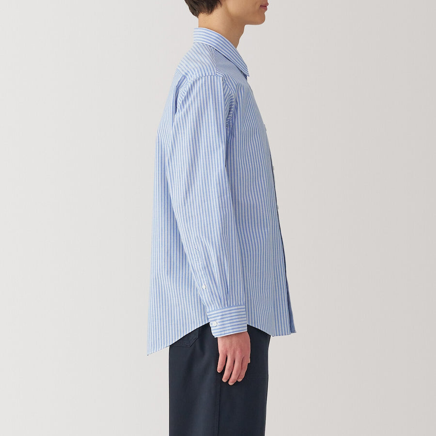 Washed Broadcloth 100% Cotton Long Sleeve Shirt