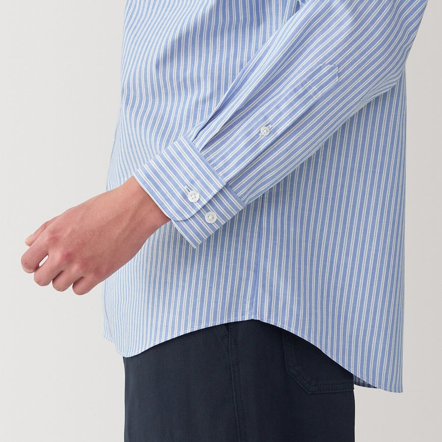 Washed Broadcloth 100% Cotton Long Sleeve Shirt