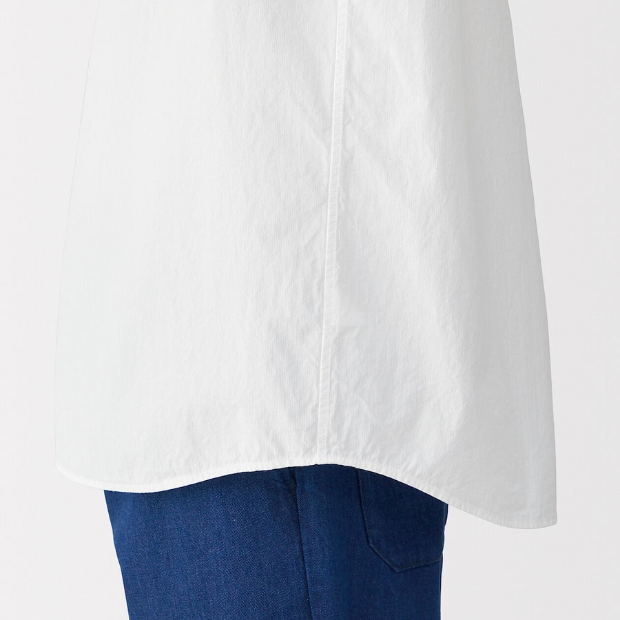 M's Cool touch woven henley neck S/S T-shirtWhiteXS