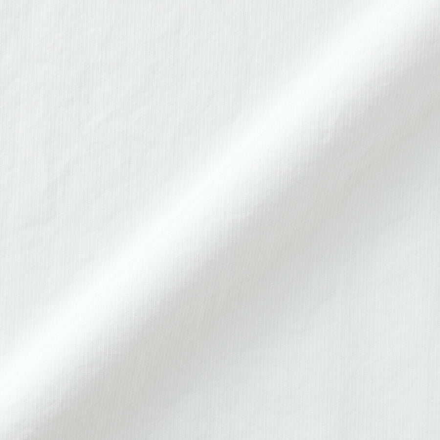 M's Cool touch woven henley neck S/S T-shirtWhiteXS
