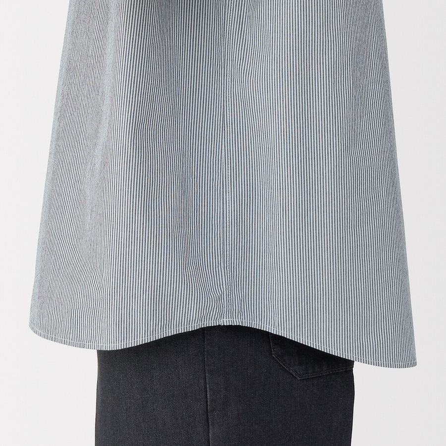 M's Cool touch woven henley neck S/S T-shirtWhiteXS