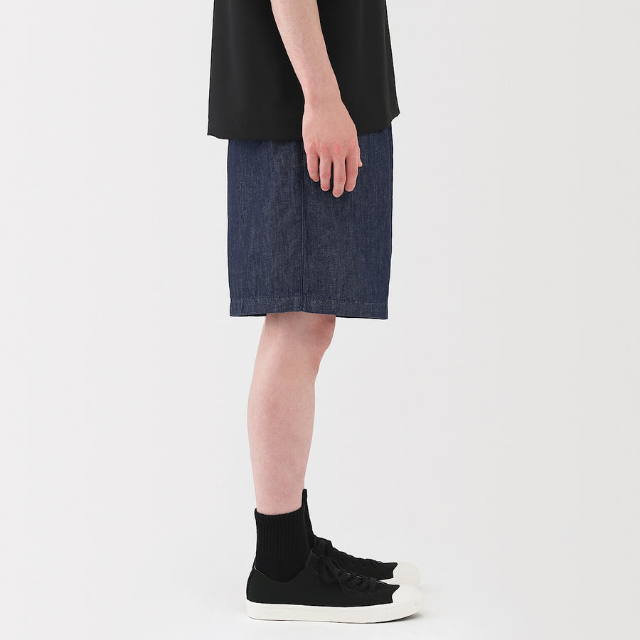 Hemp Blend Denim Shorts