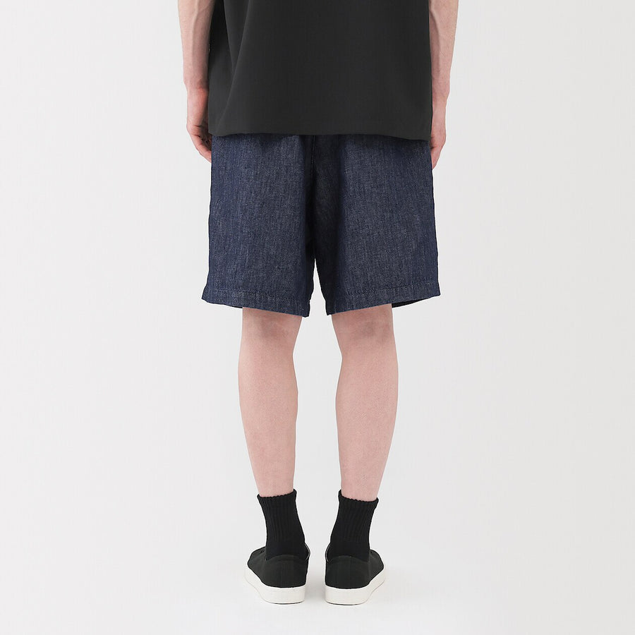 Hemp Blend Denim Shorts