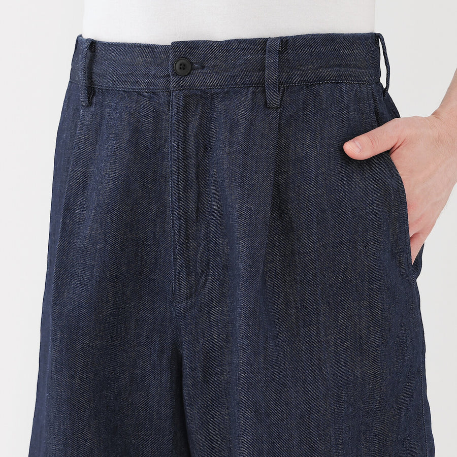 Hemp Blend Denim Shorts
