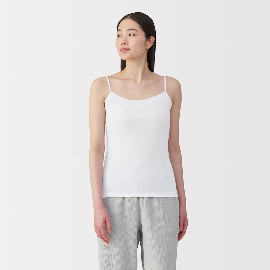 W's Moisture wicking cotton sheer CamisoleWhiteXS