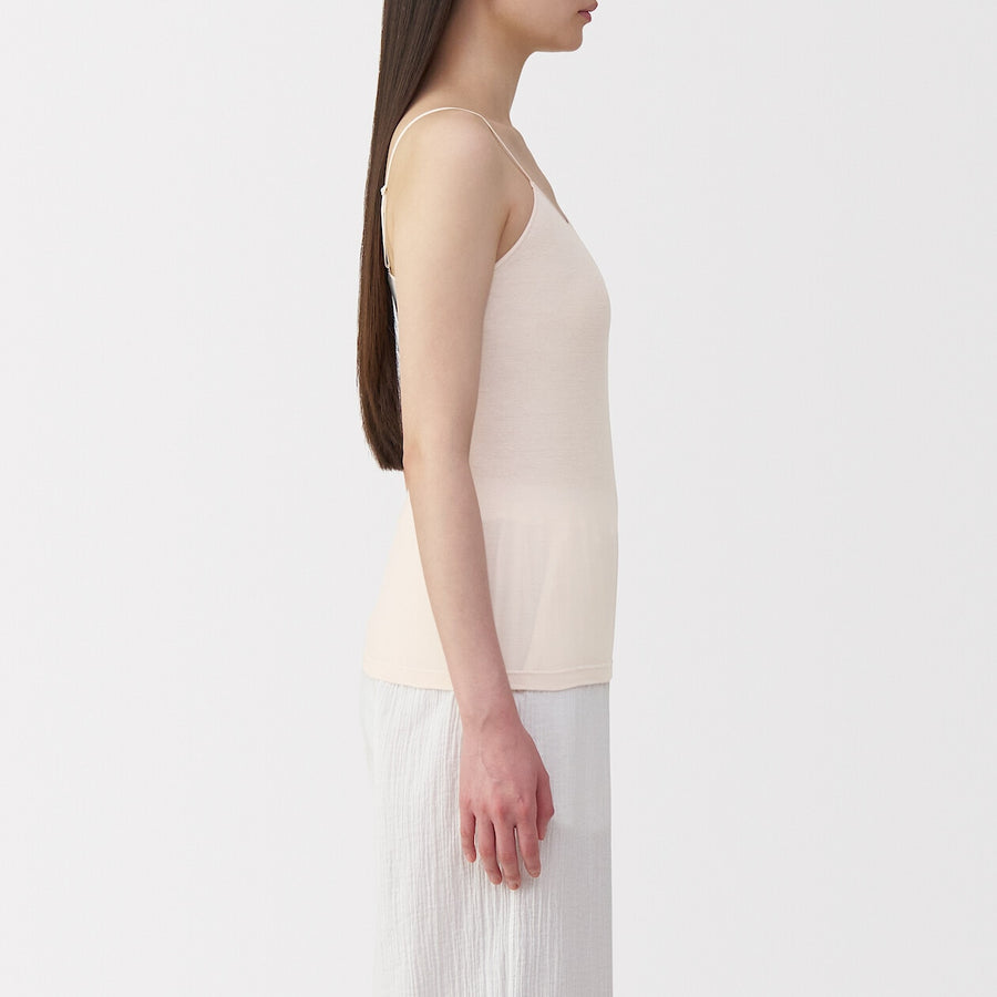 W's Moisture wicking cotton sheer CamisoleWhiteXS