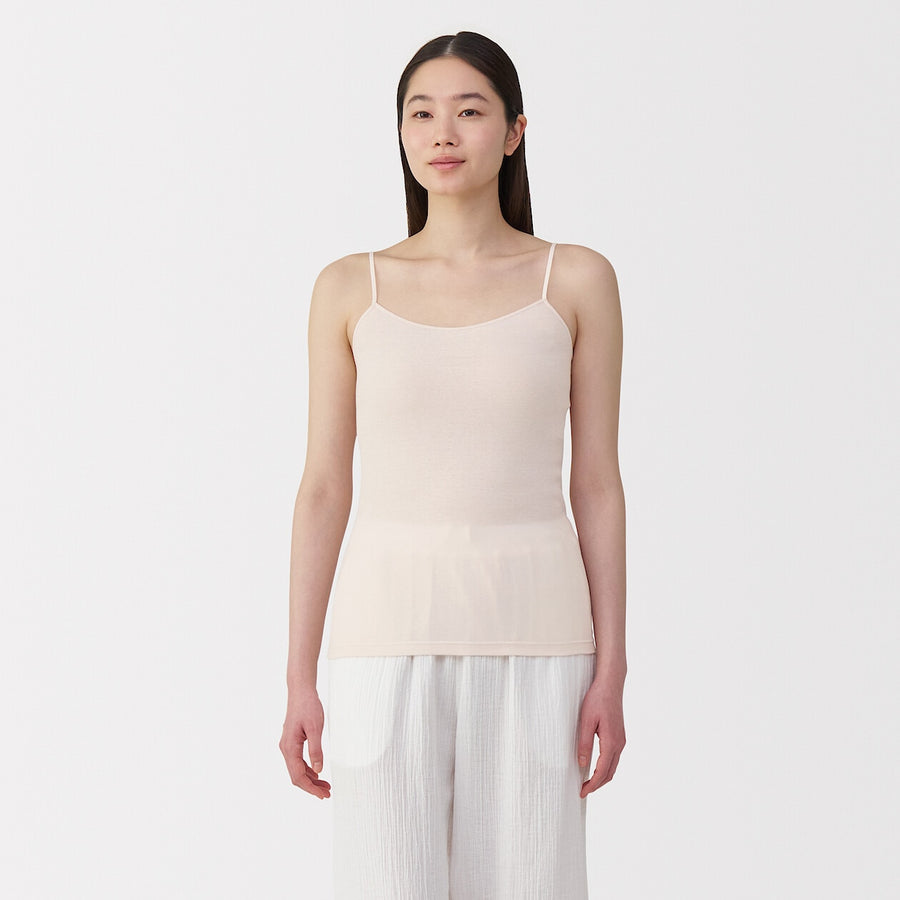W's Moisture wicking cotton sheer CamisoleWhiteXS