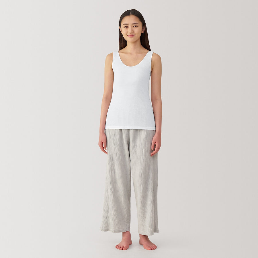W's Moisture wicking cotton sheer tank topWhiteXS