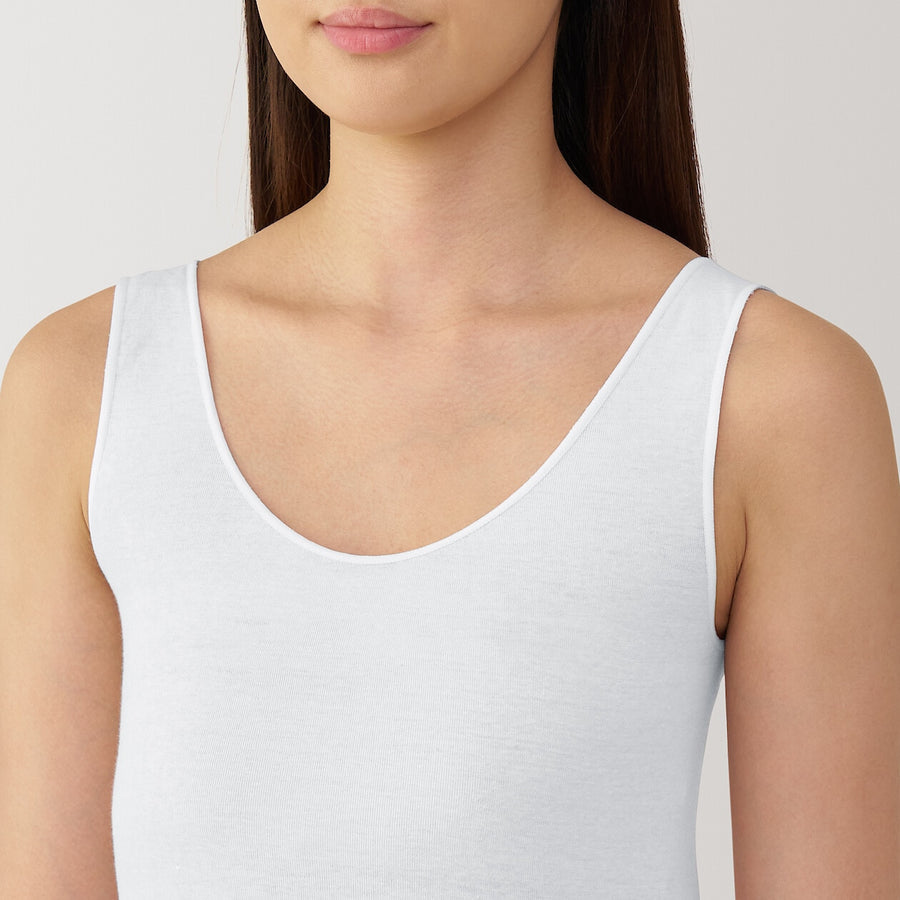 W's Moisture wicking cotton sheer tank topWhiteXS