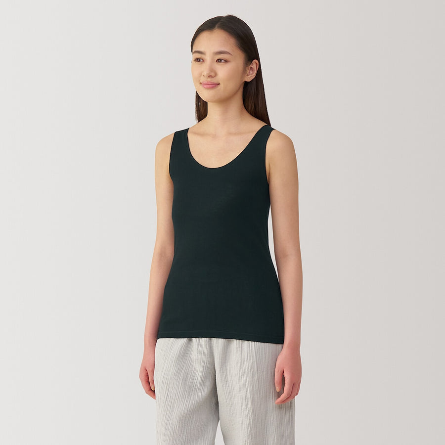 W's Moisture wicking cotton sheer tank topWhiteXS