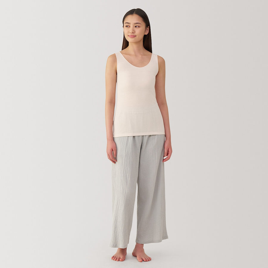 W's Moisture wicking cotton sheer tank topWhiteXS