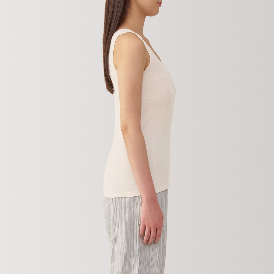 W's Moisture wicking cotton sheer tank topWhiteXS