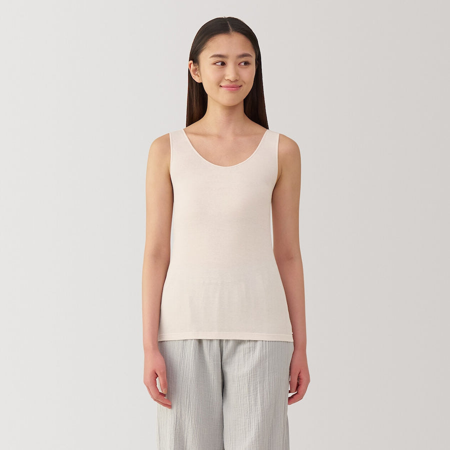 W's Moisture wicking cotton sheer tank topWhiteXS