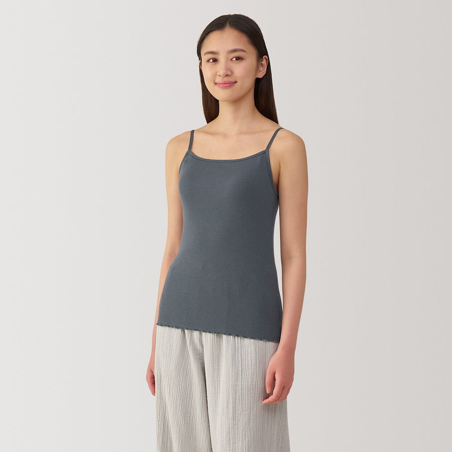 W's Lyocell blended ribbed bra camisole Medium greyXS