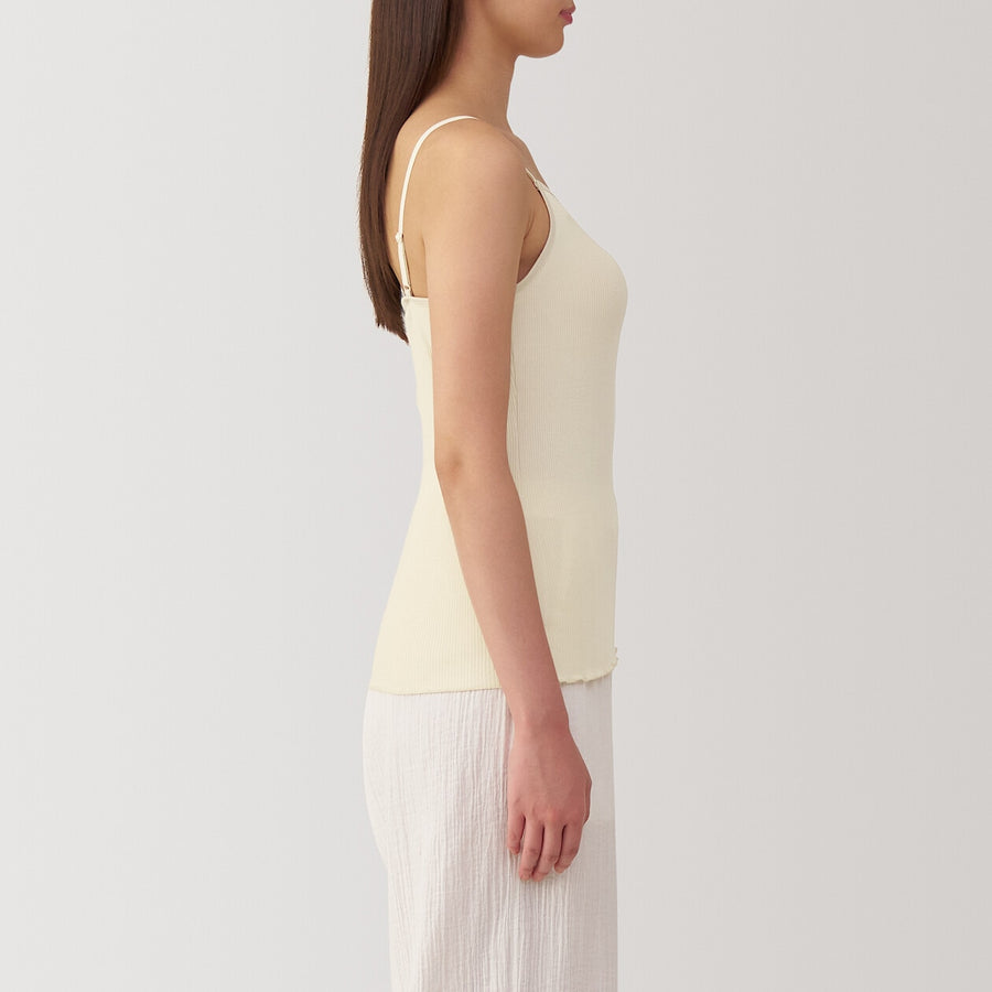 W's Lyocell blended ribbed bra camisole Medium greyXS
