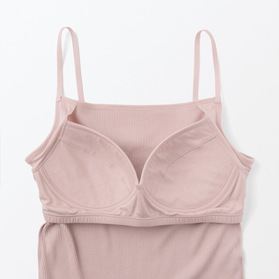 W's Lyocell blended ribbed bra camisole Medium greyXS