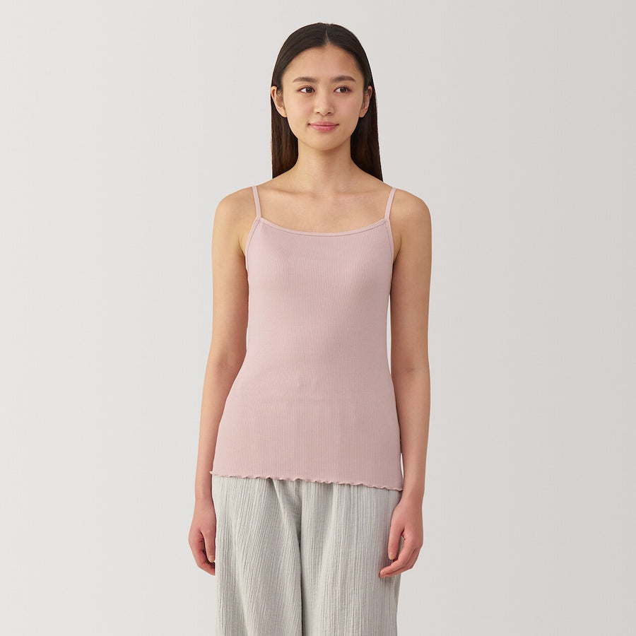 W's Lyocell blended ribbed bra camisole Medium greyXS