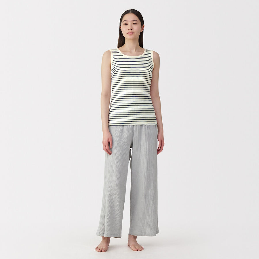 W's Cotton stretch ribbed bra tanktop BlackXS
