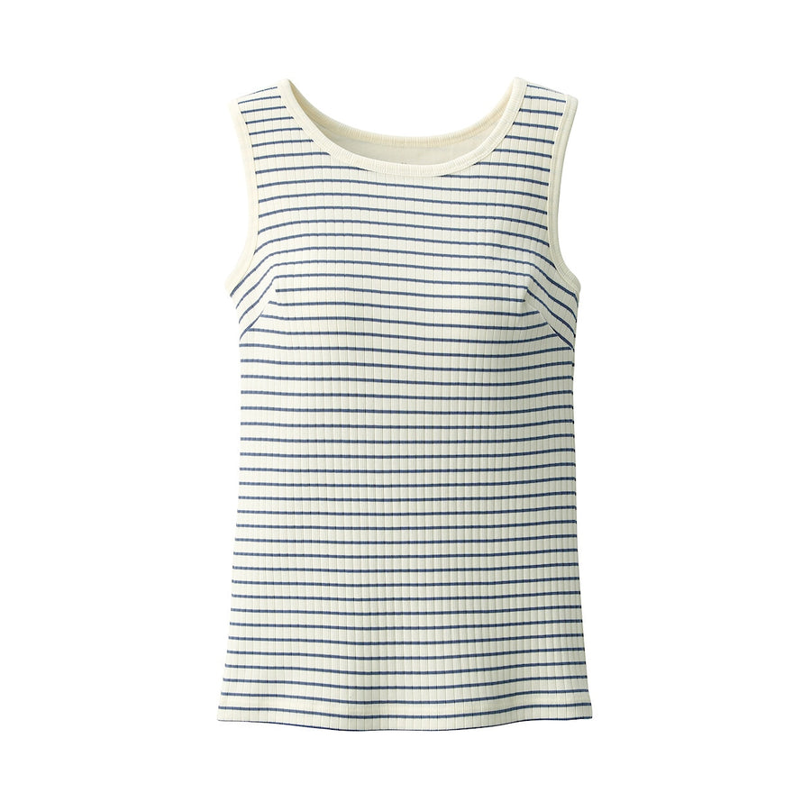 W's Cotton stretch ribbed bra tanktop BlackXS