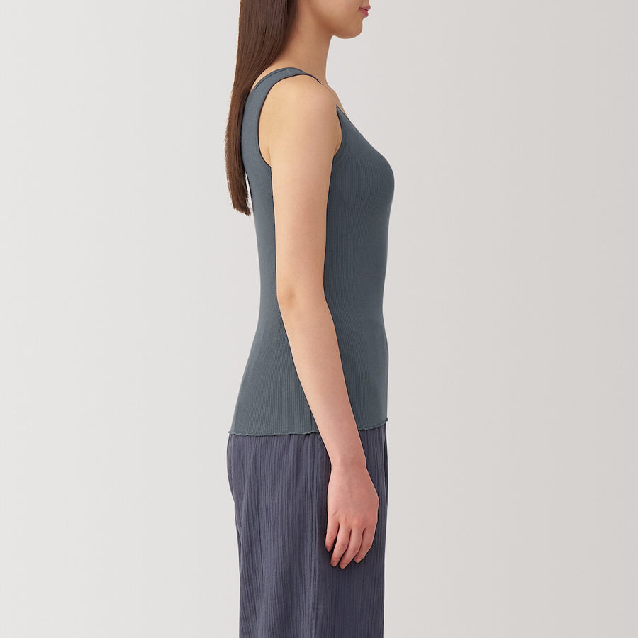 W's Lyocell blended ribbed bra camisole Medium greyXS