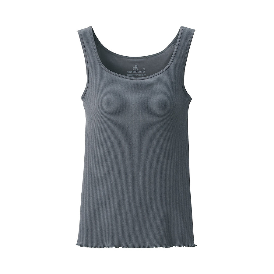 W's Lyocell blended ribbed bra camisole Medium greyXS
