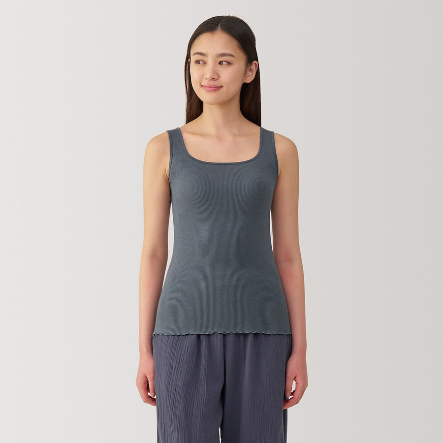 W's Lyocell blended ribbed bra camisole Medium greyXS