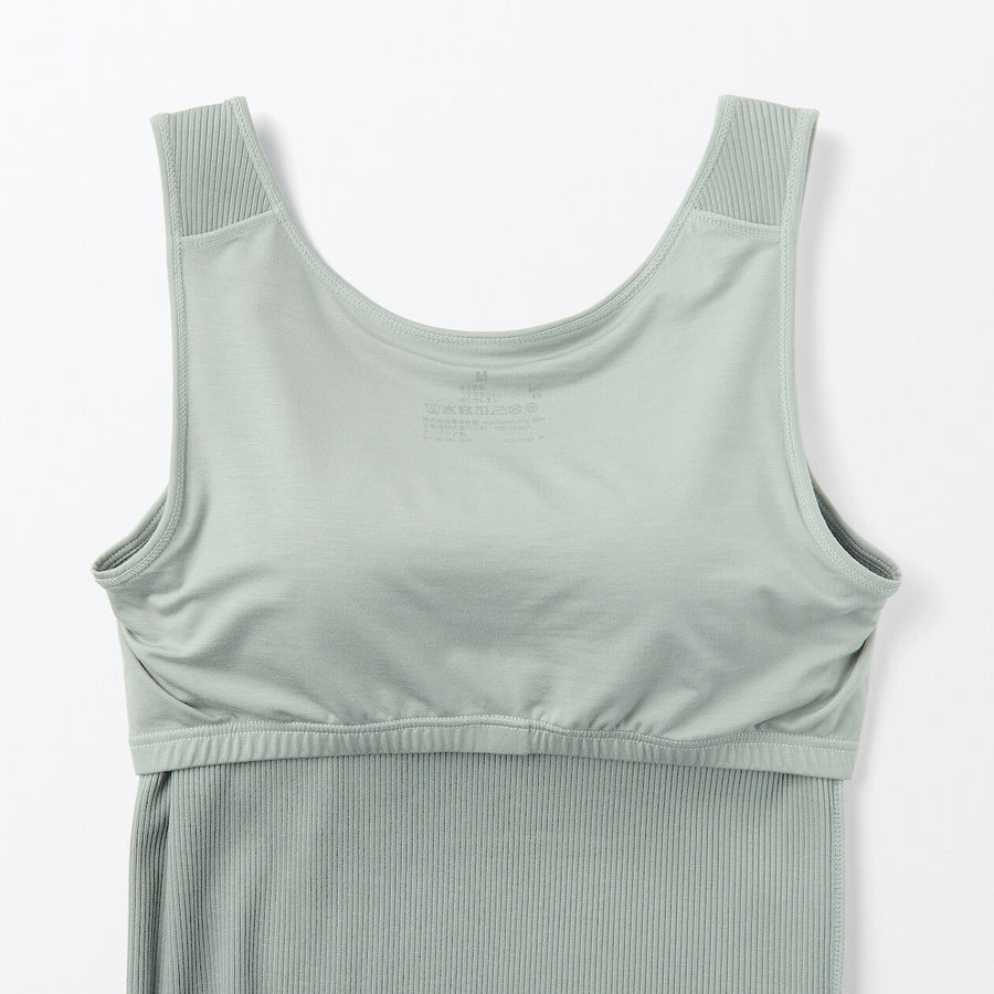 W's Lyocell blended ribbed bra camisole Medium greyXS