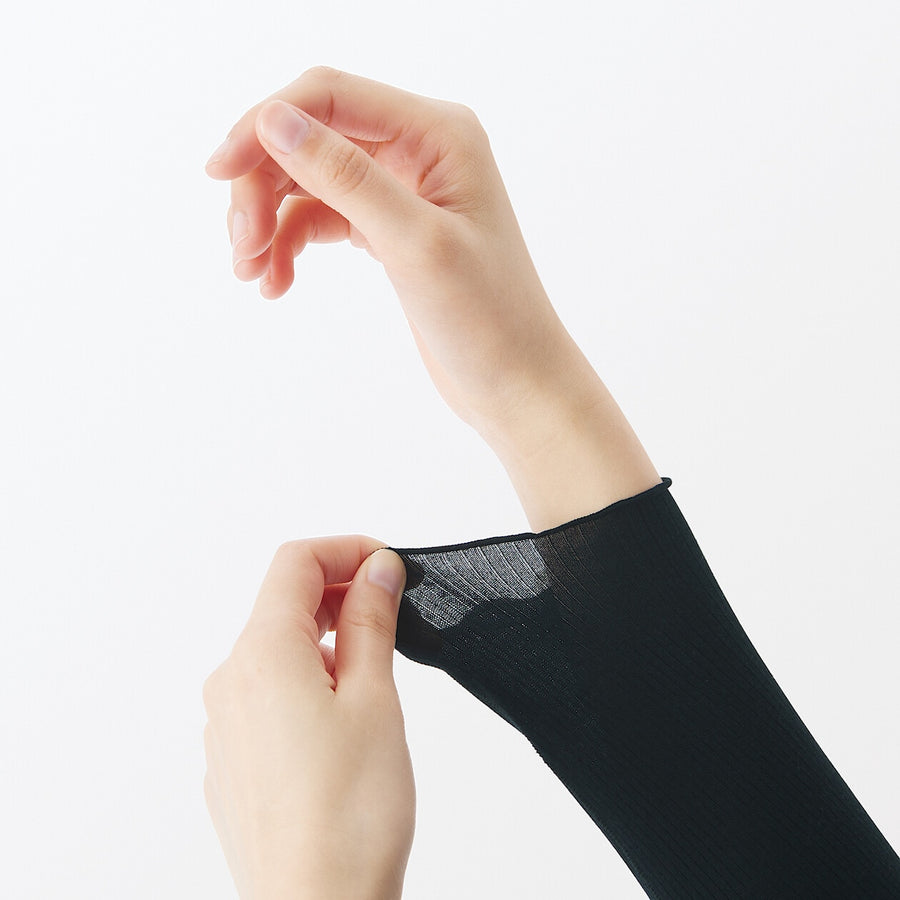 W's Silk blended sheer T-shirt Off WhiteXS