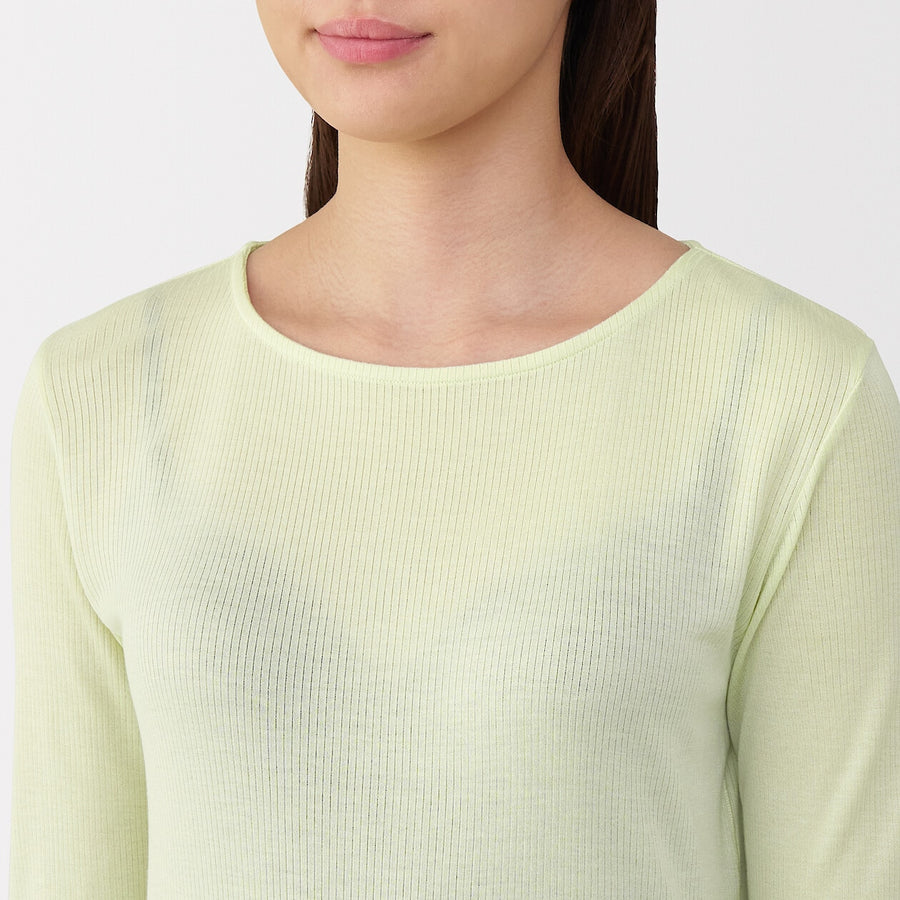 W's Silk blended sheer T-shirt Off WhiteXS