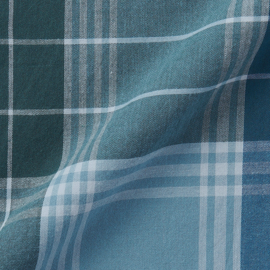 M's Madras Check easy shorts Dark Green CheckXS