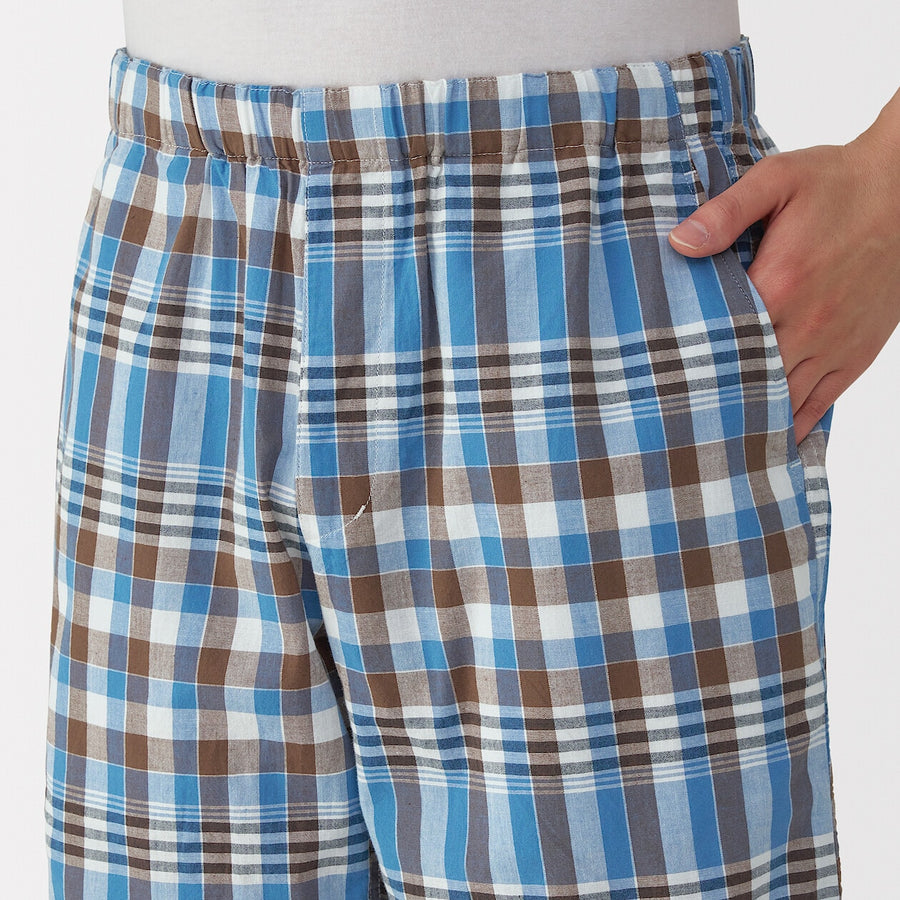 M's Madras Check easy shorts Dark Green CheckXS