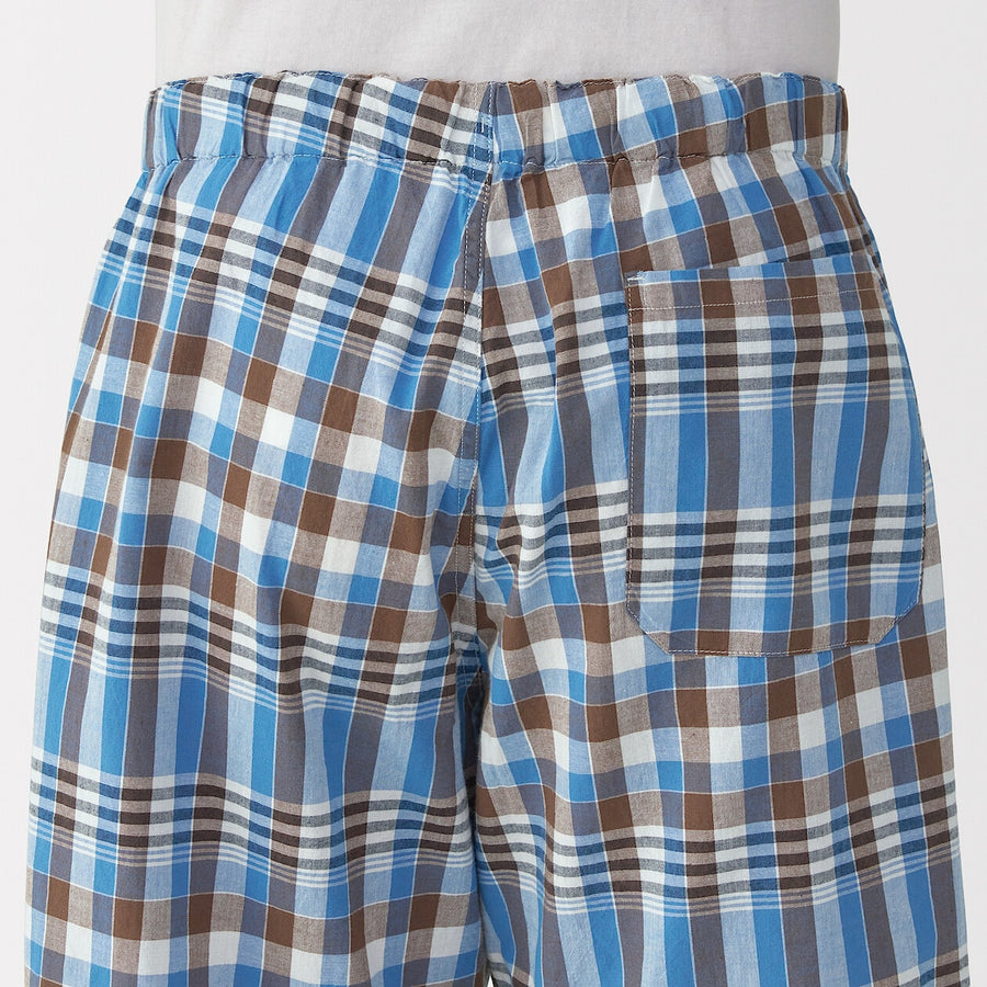 M's Madras Check easy shorts Dark Green CheckXS