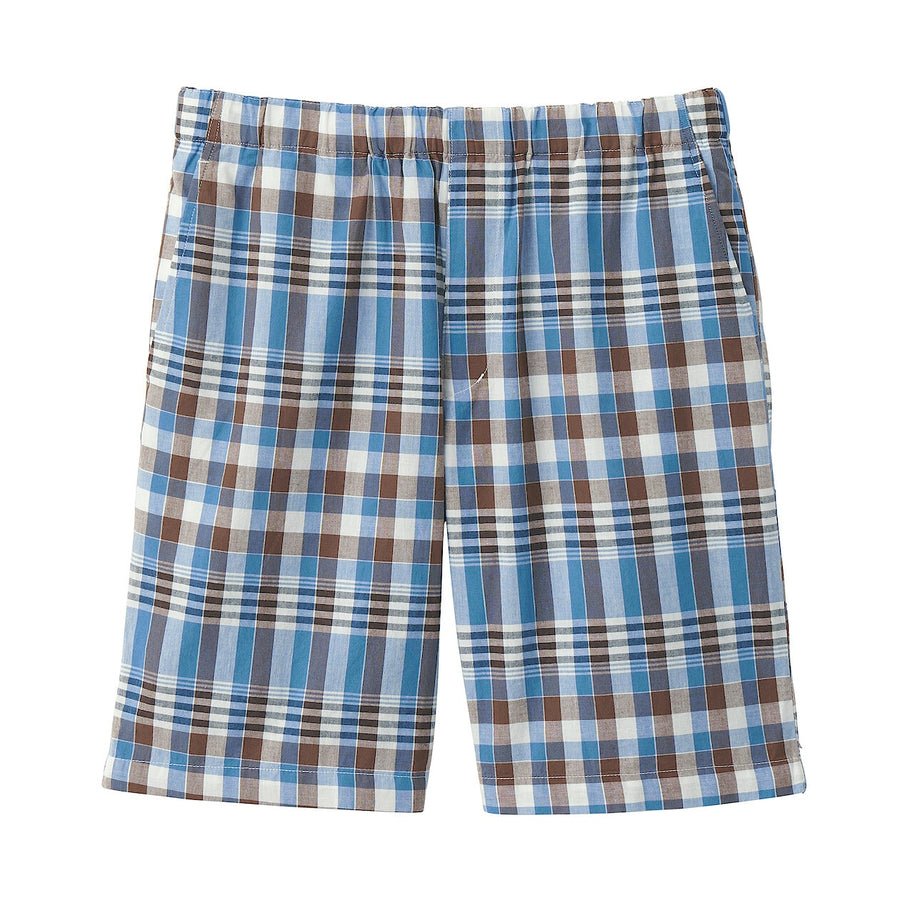 M's Madras Check easy shorts Dark Green CheckXS